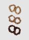 SINCERELY HAIR Small satin scrunchies 6-piece set mocha_2