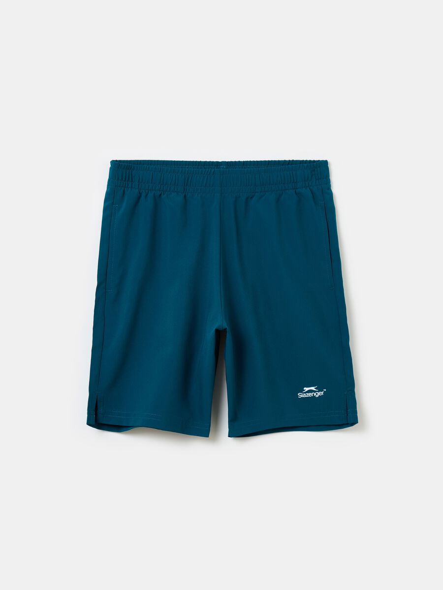 Quick-dry Bermuda tennis shorts with Slazenger print_0
