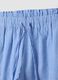 Blau gestreifte Shorts aus reiner Baumwolle_1