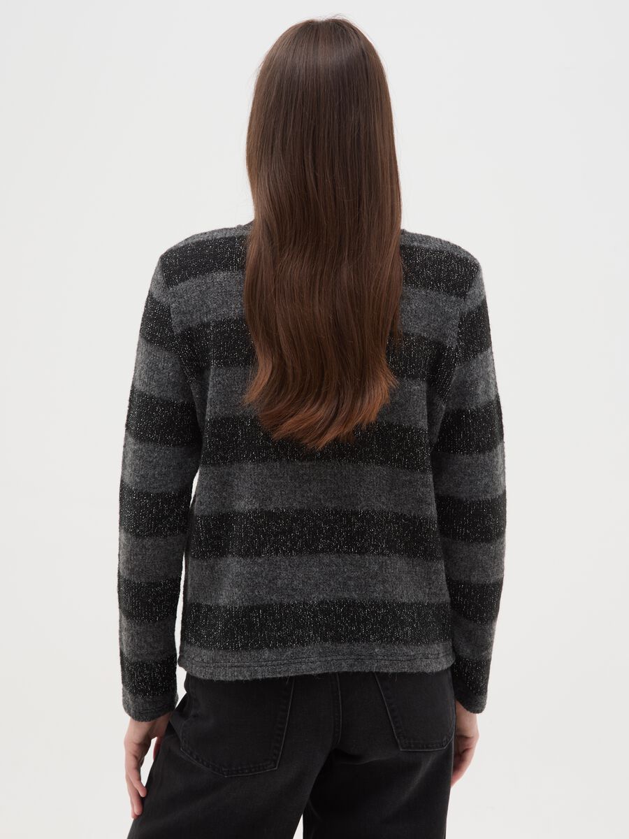 Multicolour striped long sleeve top regular fit_2