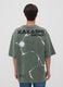 T-shirt verde em algod&atilde;o puro com estampado Naruto_3