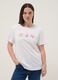 White pure cotton T-shirt with printed design, regular fit_1