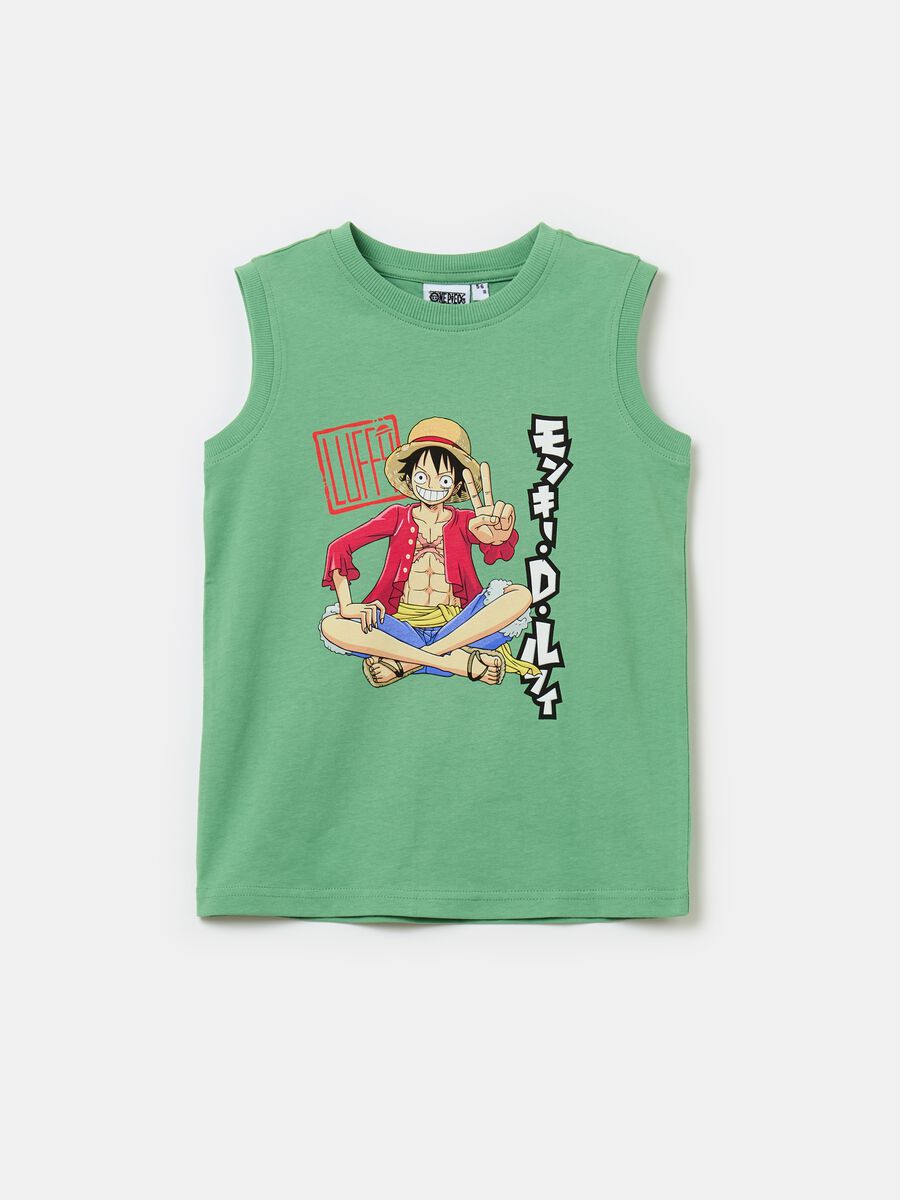 Camiseta de tirantes con estampado One Piece_0