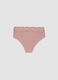 Pink stretch microfibre briefs with lace_5