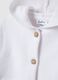 Cardigan com capuz de algod&atilde;o puro branco para beb&eacute;s regular fit_2