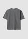 Grey pure cotton short-sleeve boys&rsquo; T-shirt, oversized fit_1