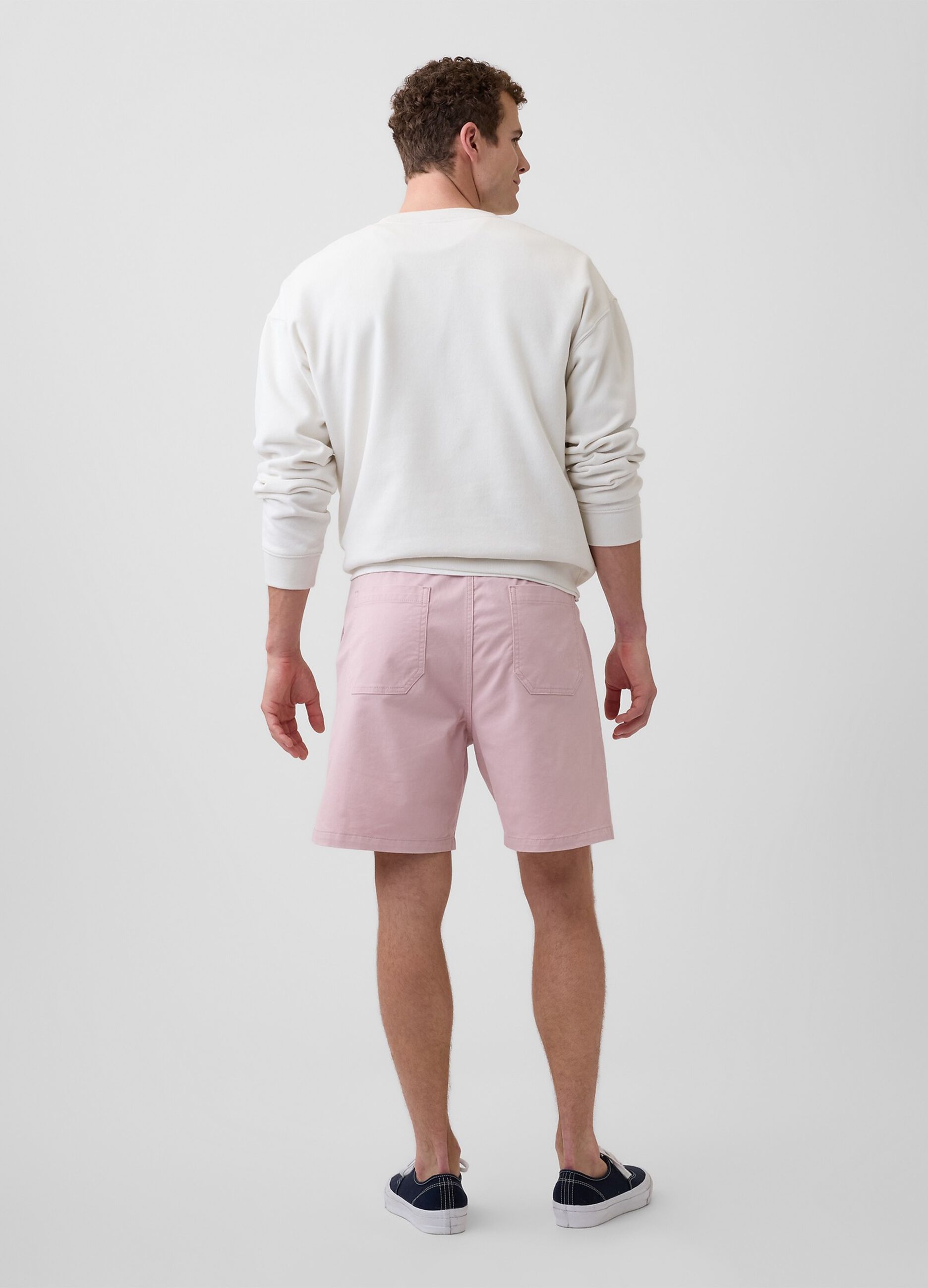 Stretch cotton shorts