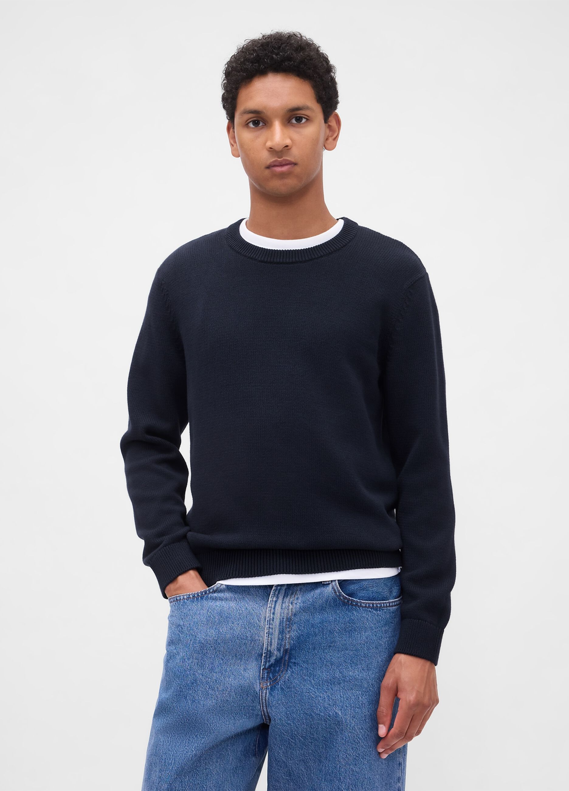 Blue Cotton Sweater