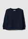 Blaue reine Baumwolle-Sweatshirt f&uuml;r Kinder, Regular Fit mit Tasche_0