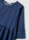 Blue pure cotton midi dress_5
