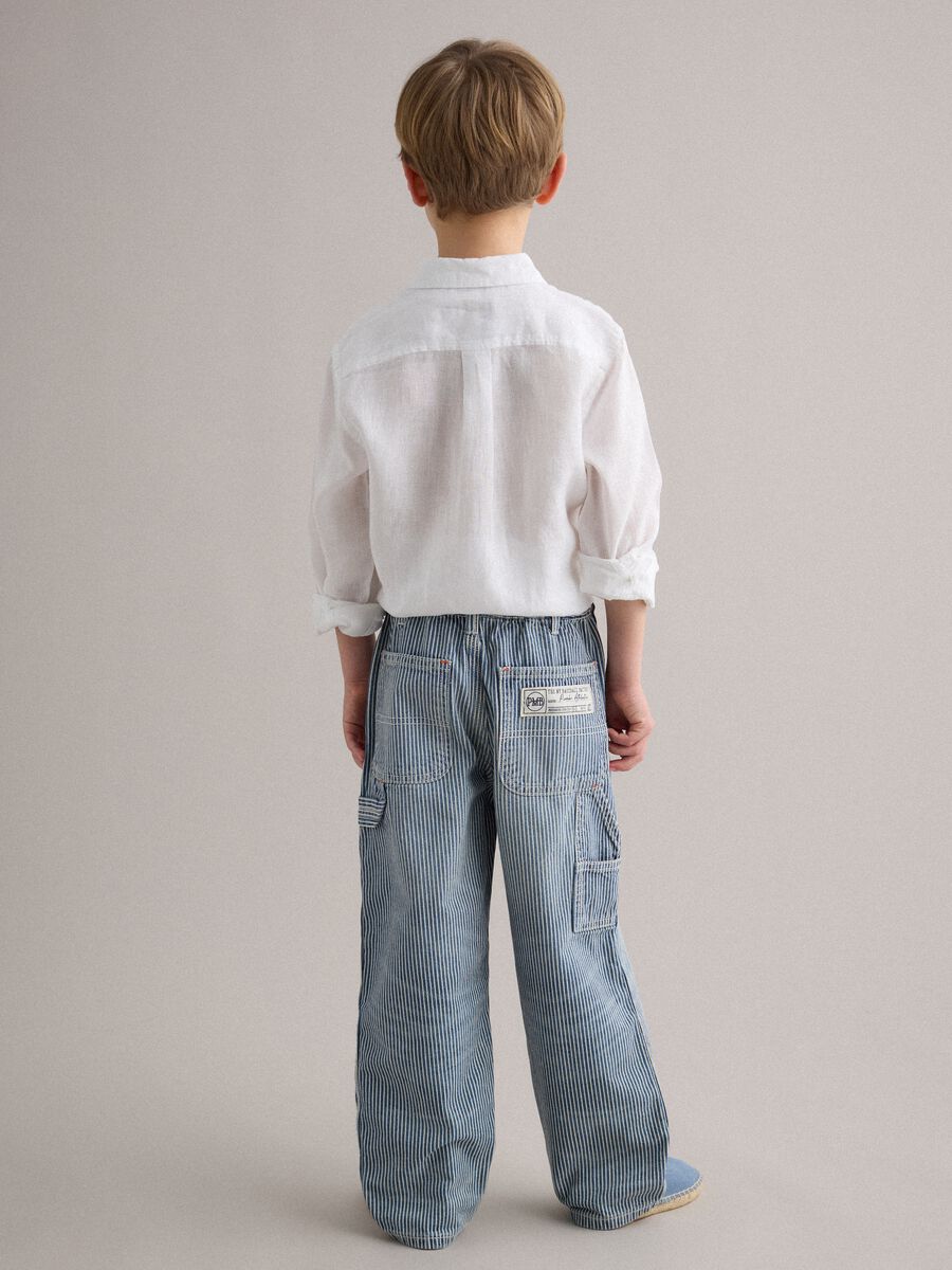 Jeanshose f&uuml;r Jungen aus reiner Baumwolle mit bunten Streifen, Relaxed Fit_2