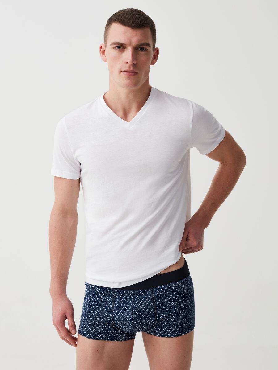 Five-pack boxer shorts with micro pattern_0