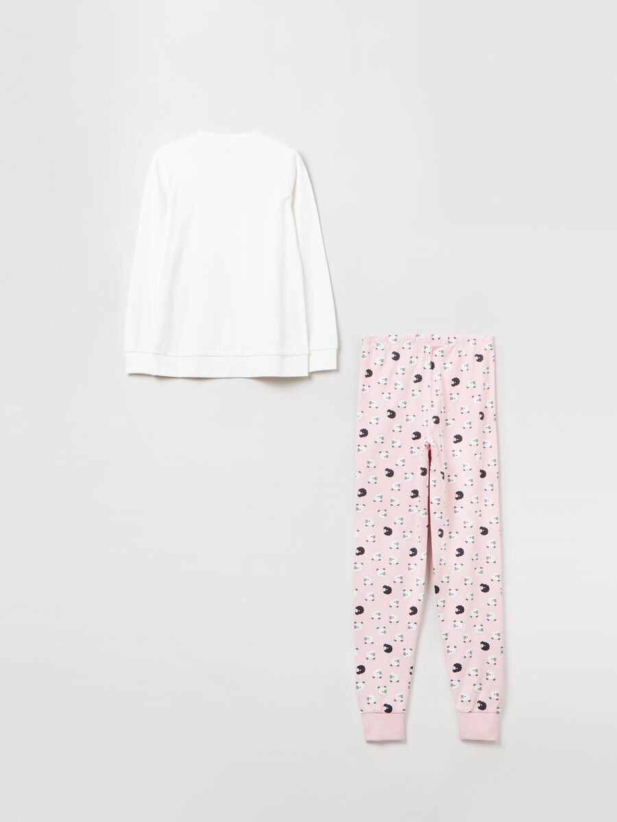 Cotton pyjamas with sheep print_1
