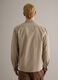 Beige Oversize Langarmhemd aus Lyocell und Baumwolle_2
