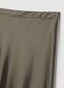 Grey satin skirt with regular fit and elastic waist_5