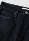 Regular fit pure cotton black skater jeans_5