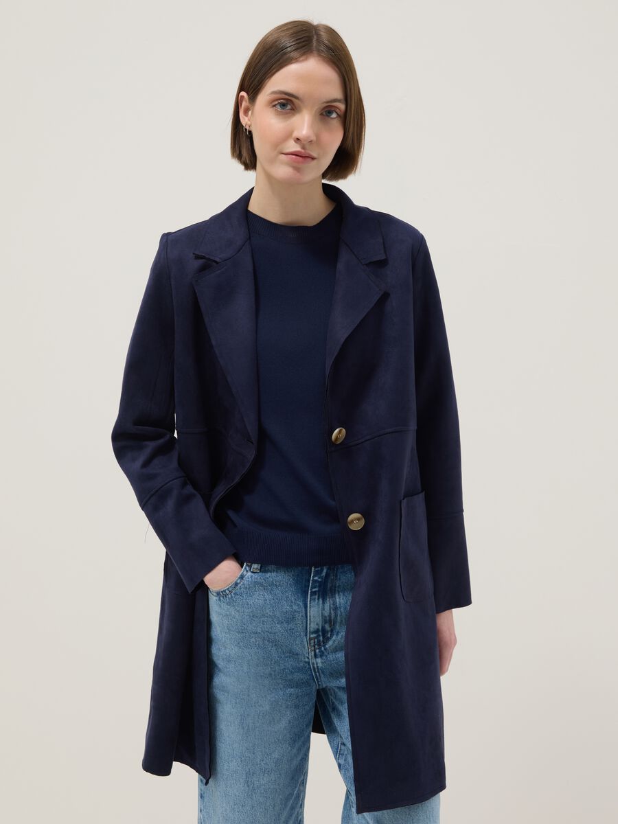Light blue jacket regular fit with large pockets_0