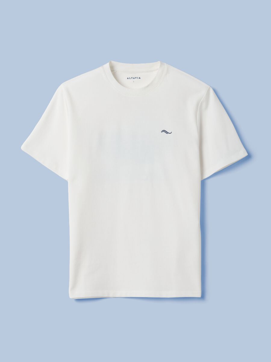 White ALTAVIA SAILING stretch cotton-blend T-shirt_4