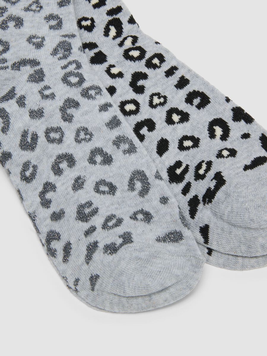 Three-pack of grey stretch organic cotton socks_1
