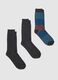 Multicolour Stretch Cotton Sock Tripack_0