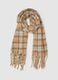 Multicolour Checked Scarf with Fringes_0