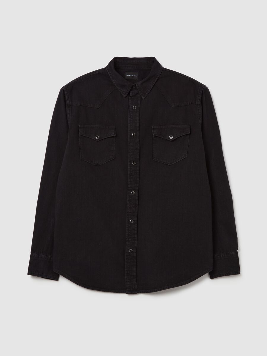 Cowboy shirt in denim_4