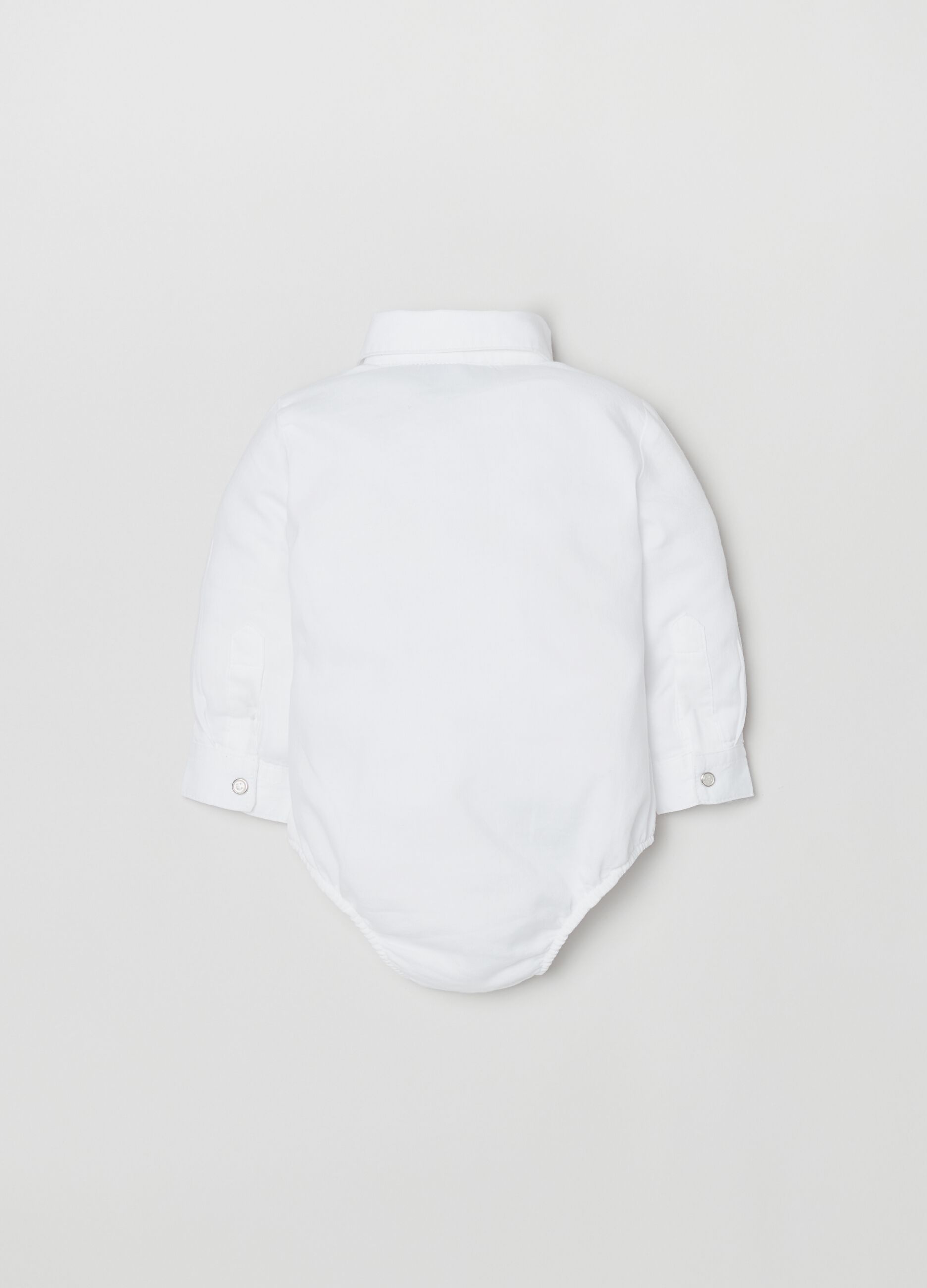 Cotton bodysuit shirt with braces_1