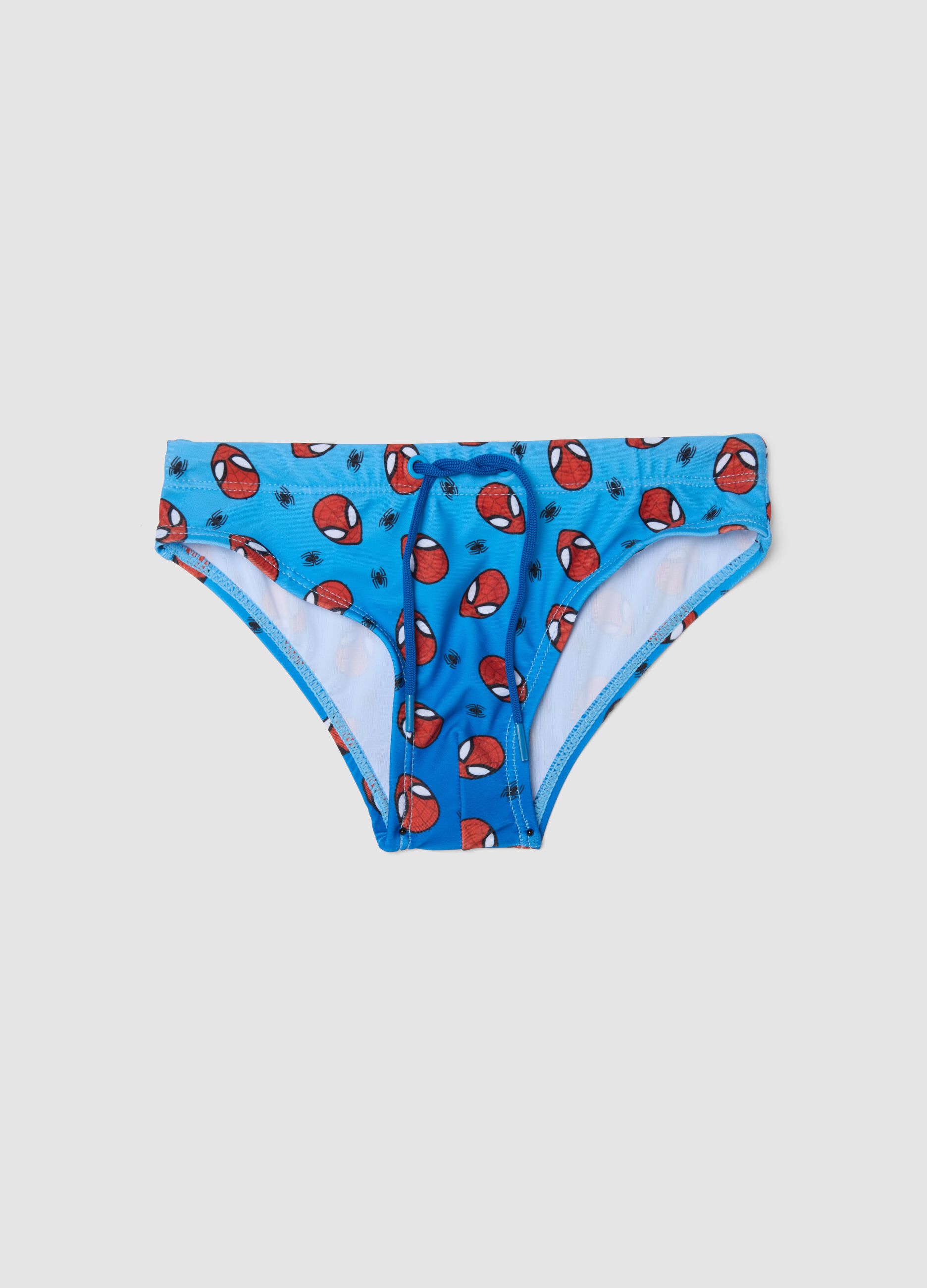 Slip mare azzurro in tessuto elasticizzato per bambino