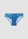 Slip mare azzurro in tessuto elasticizzato per bambino_0