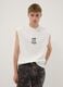 White pure cotton tank top_2