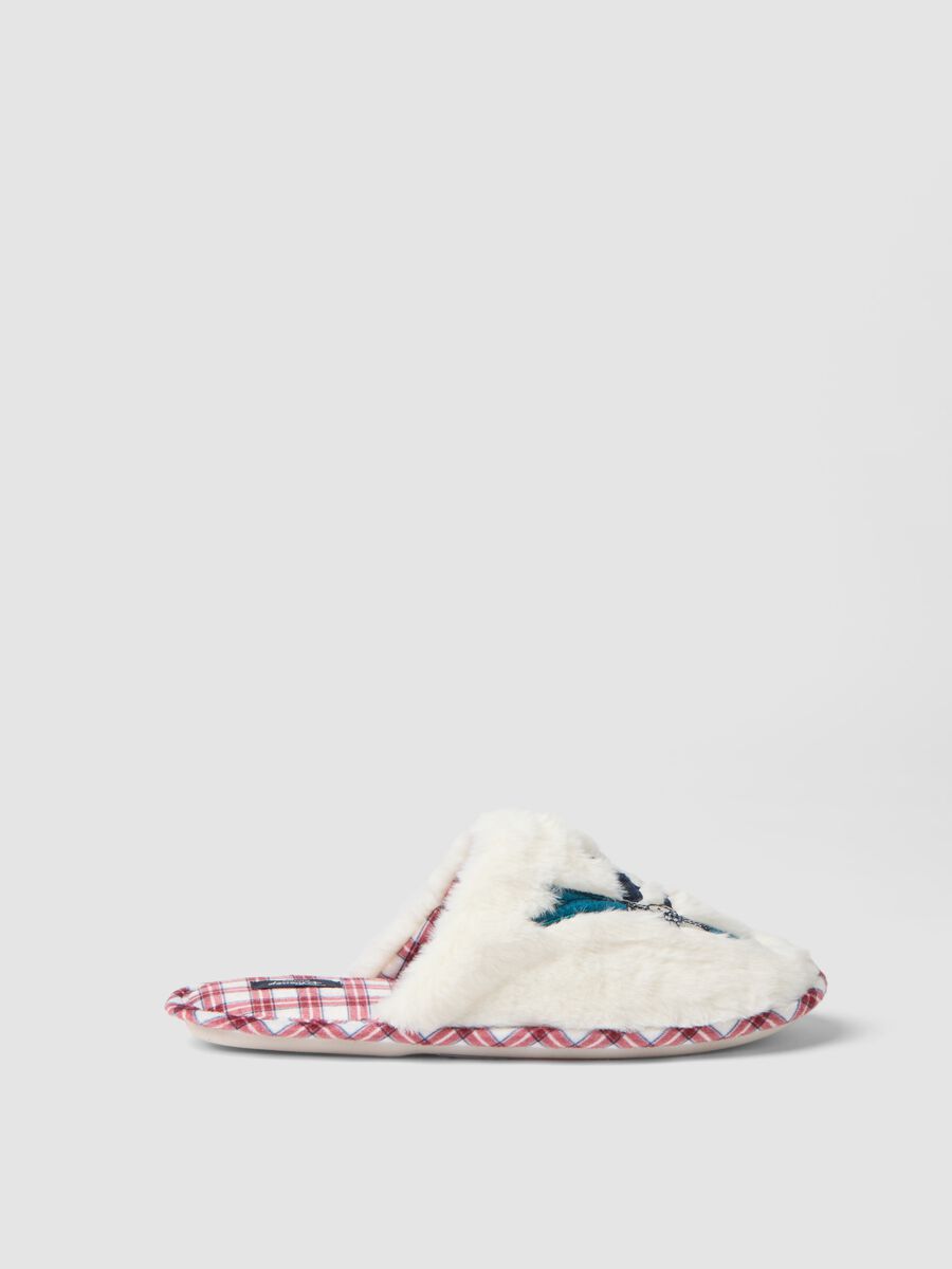 Pantofole rosa a quadri a tema Mickey & Friends_0