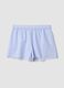 Hellblaue Pyjama-Shorts aus Bio-Baumwolle_4