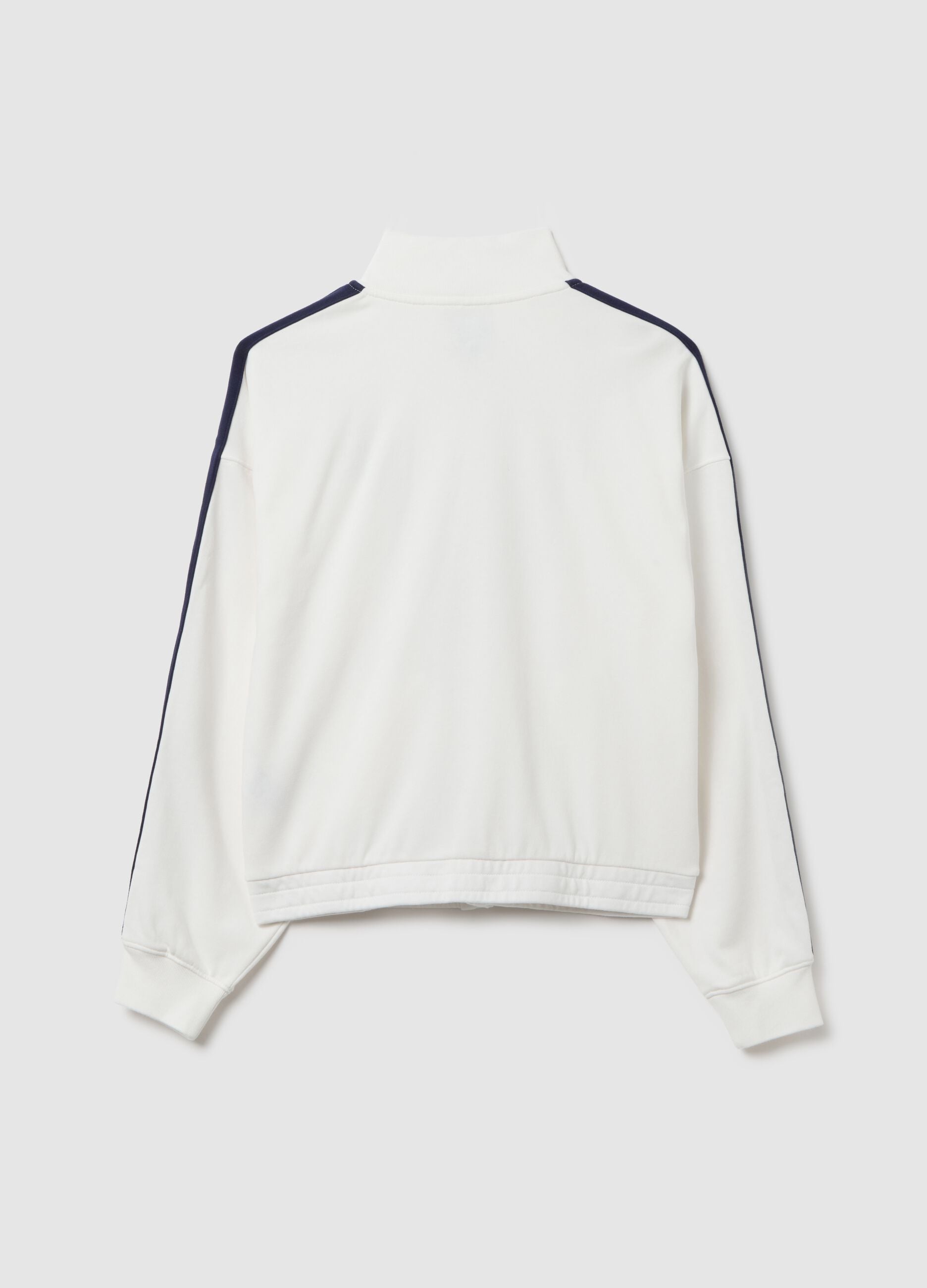 White sports jacket with blue details