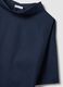 Blue stretch cotton top_1