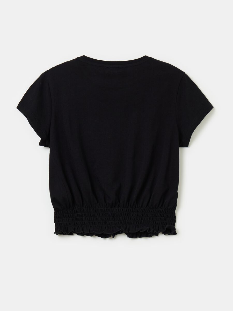 Cotton T-shirt with elastic base_1