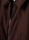 Giacca marrone regular fit con zip e collo ampio_1