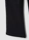 Leggings neri flare in cotone elasticizzato con borchie_3