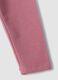 Purple slim-fit organic cotton blend leggings for baby girl_3