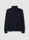 Blauer Rollkragenpullover aus reinem Kaschmir, Regular Fit_2
