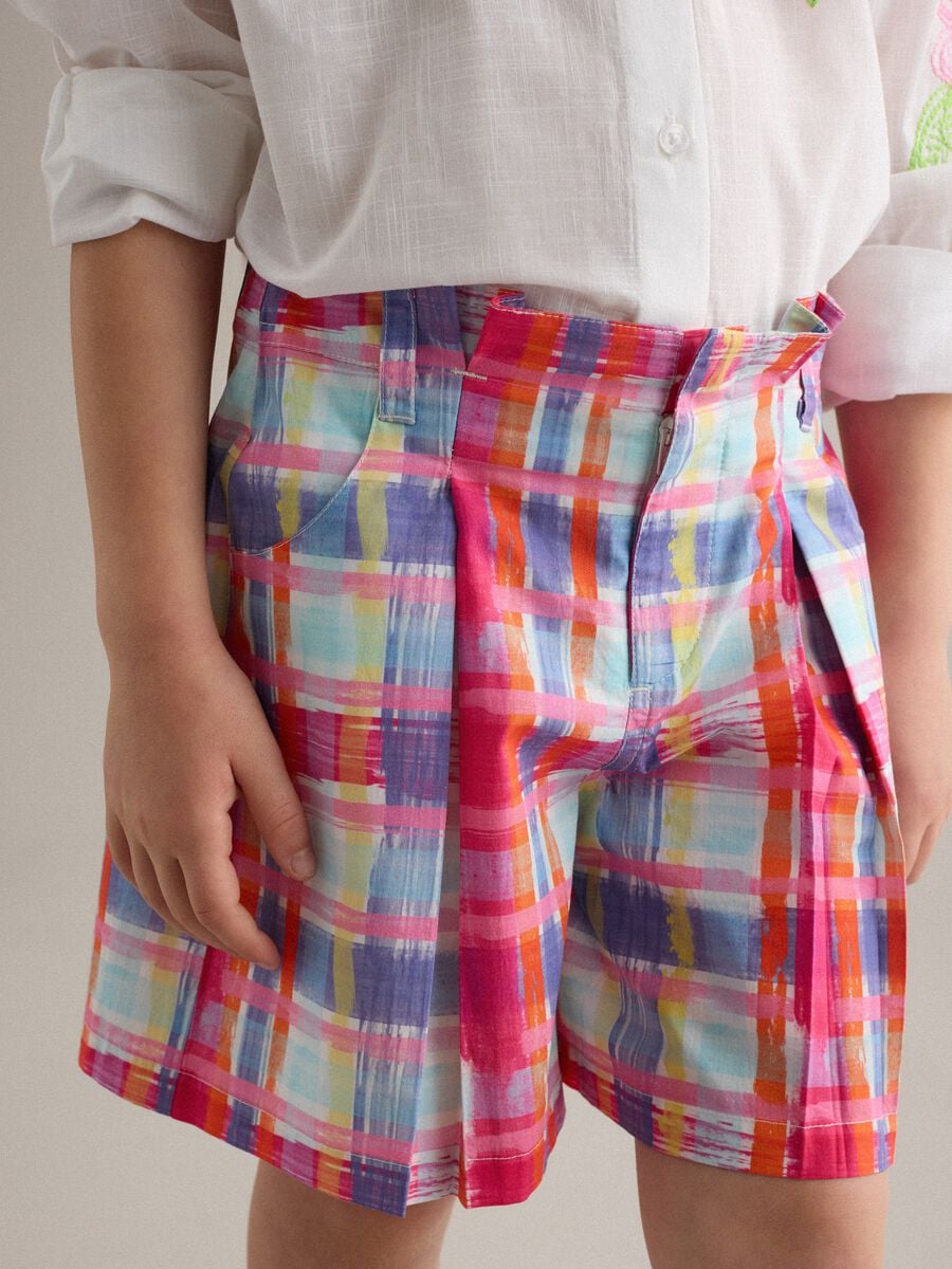 Short multicolor de algod&oacute;n puro_2