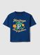 T-shirt de crian&ccedil;a azul em puro algod&atilde;o regular fit com bordado_3
