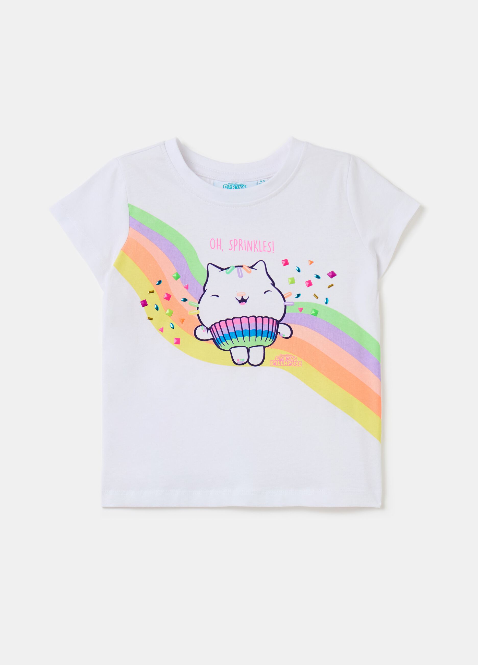 T-shirt con stampa Cakey Cat
