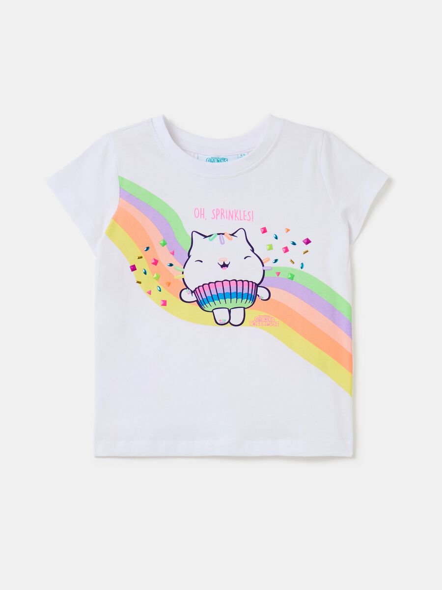 T-shirt con stampa Cakey Cat_0