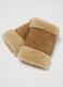 Beige fingerless gloves in genuine leather_2