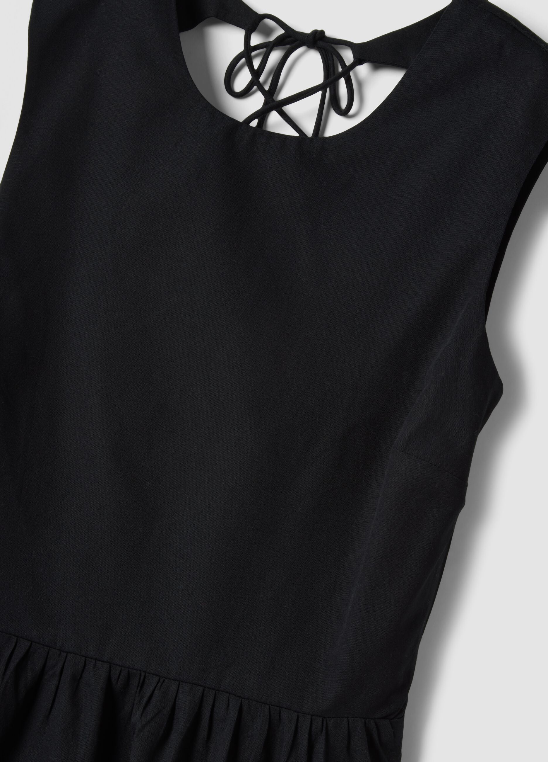 Black pure cotton maxi dress