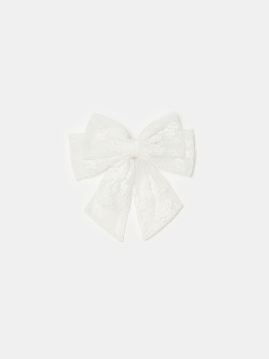 Bow clip in tulle_0