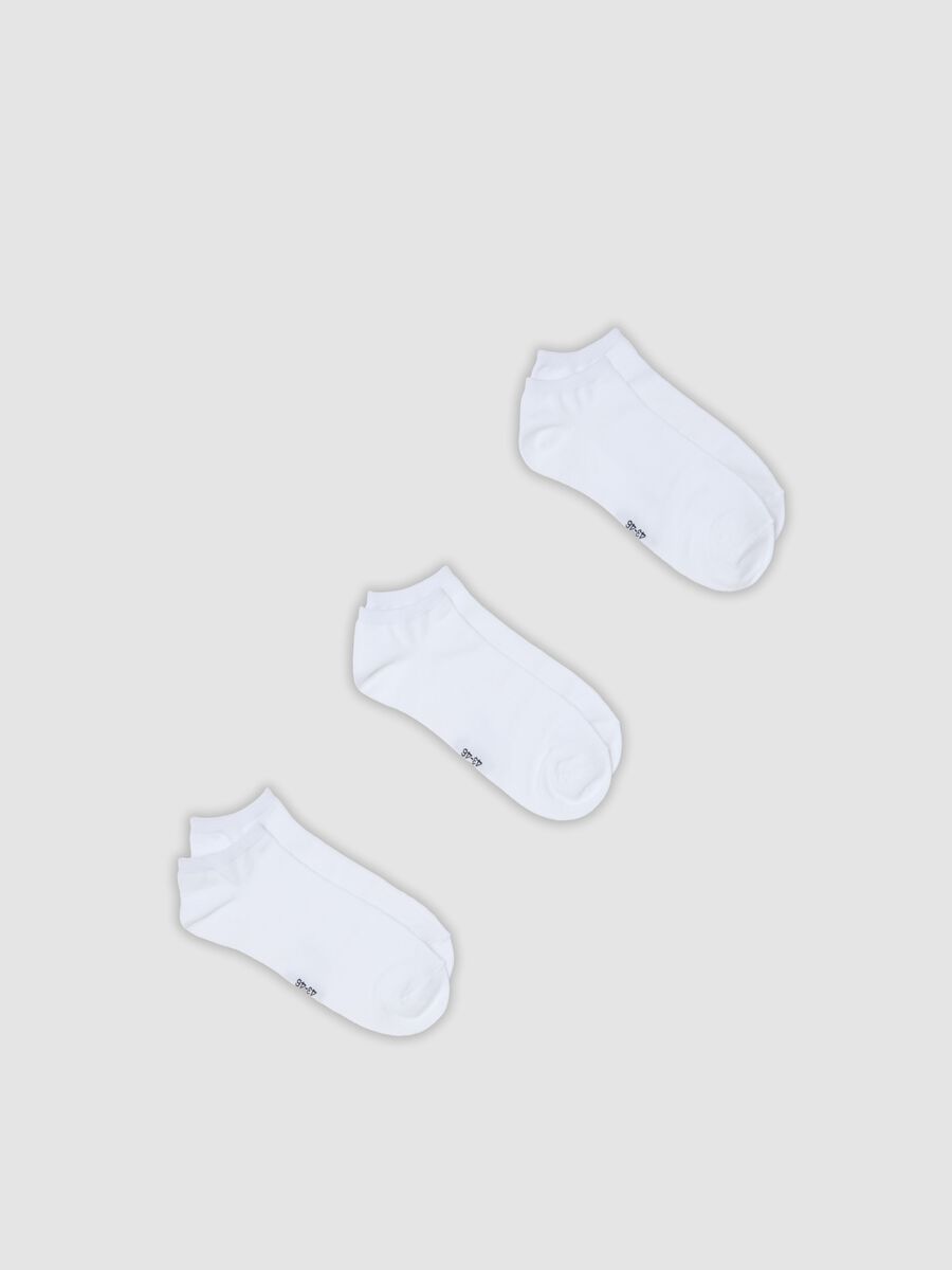 3er-Pack wei&szlig;e Sportsocken in Stretchmaterial_0