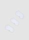 3-pack of white sports ankle socks in stretch fabric_0
