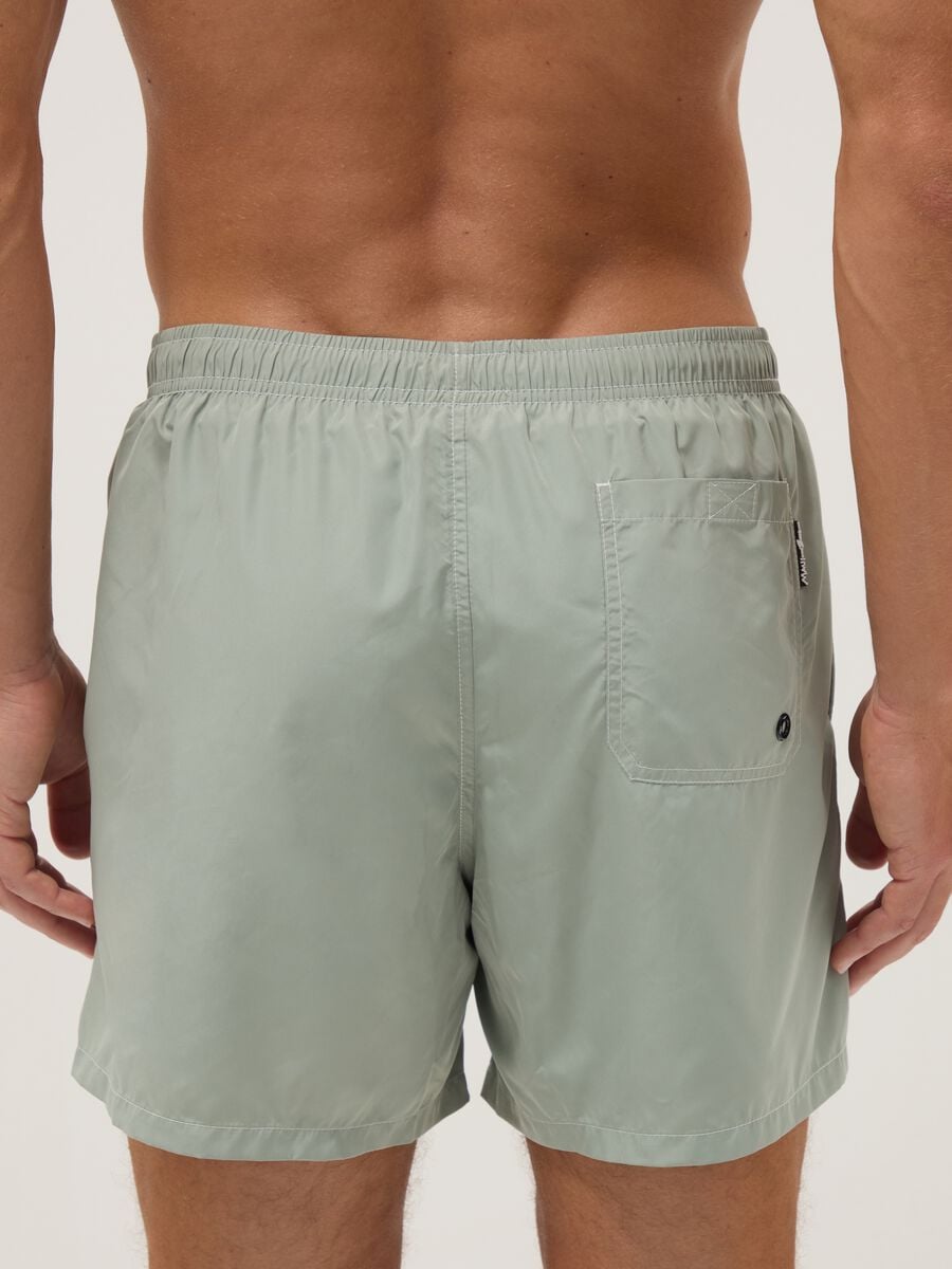Ba&ntilde;ador tipo boxer verde con cintura el&aacute;stica y cord&oacute;n_3