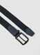 Blue braided cotton-blend belt_1